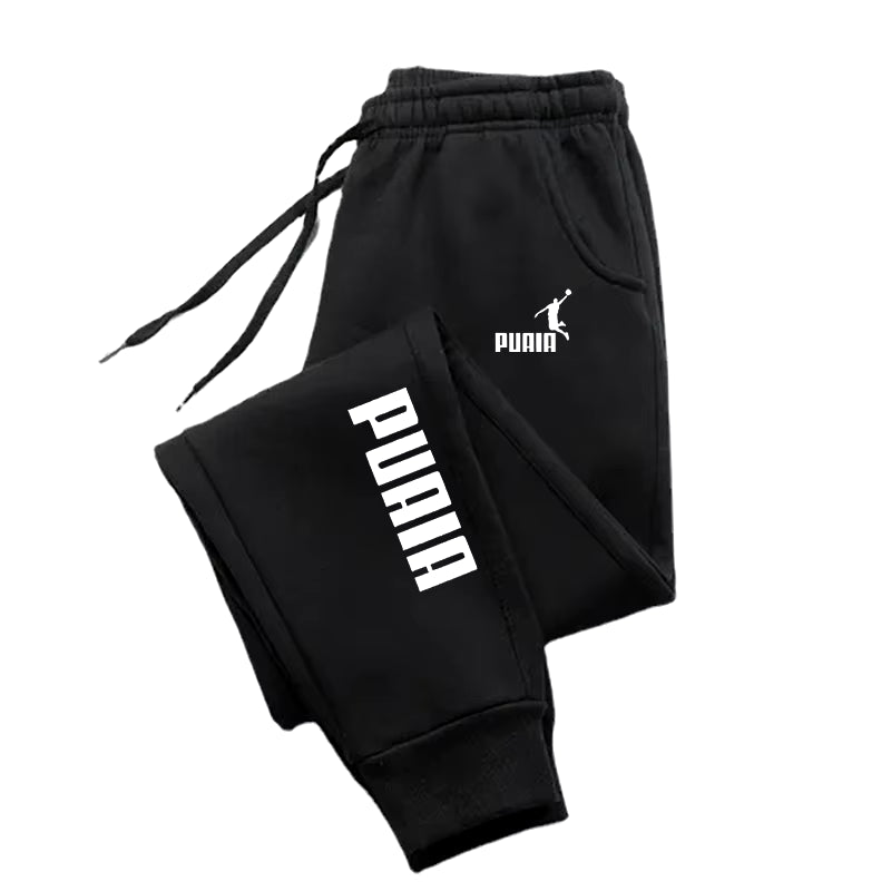 PUAIA Print Men'S Pants Autumn/Winter New Sport Jogging Trousers Fitness Loose Fit Clothing Solid Color Outfit Streetwear Pants