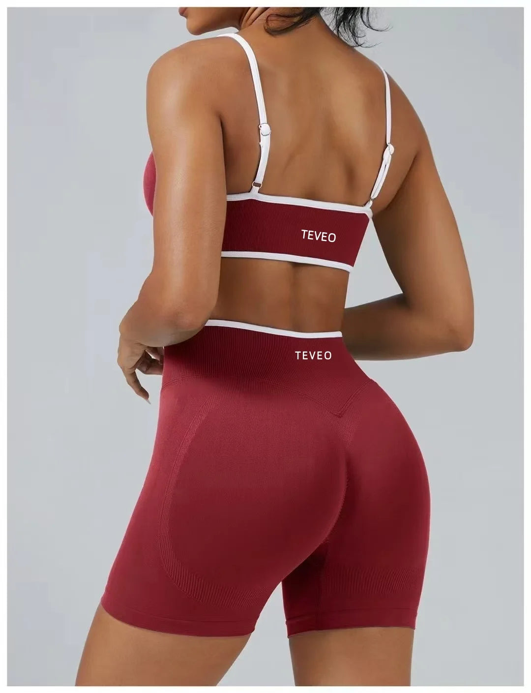 – Short De Yoga Pour Femmes, Pantalon De Sport Élastique, Fitness, Cyclisme, Sculpté, Froissé, Leggings Courts De Yoga