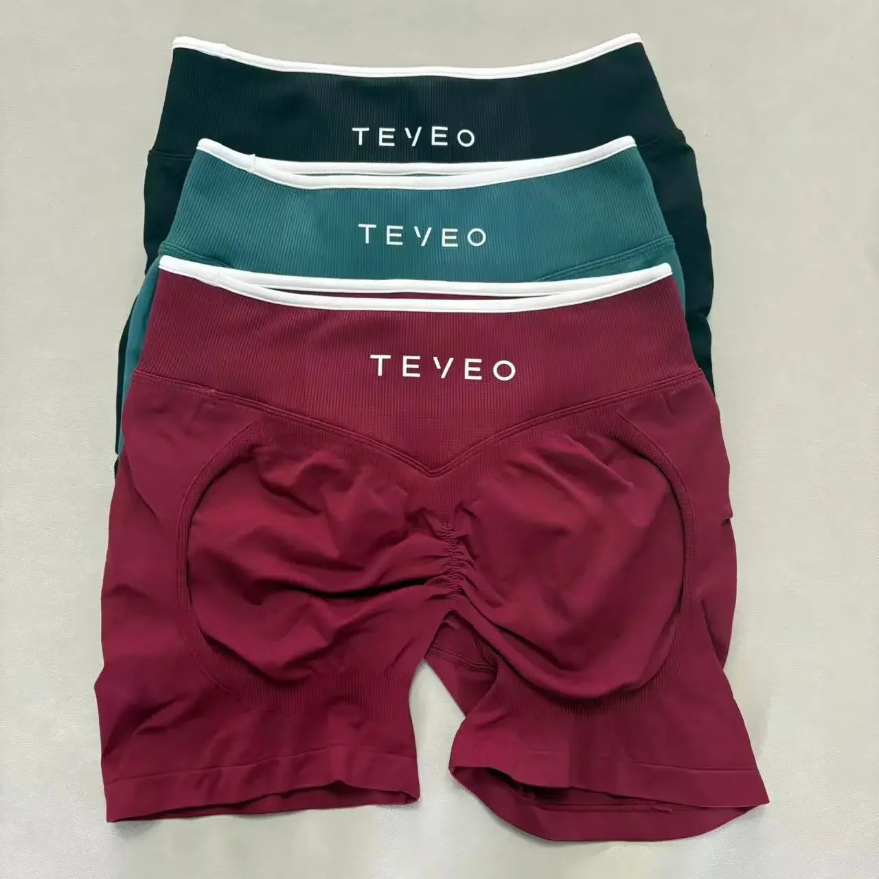 – Short De Yoga Pour Femmes, Pantalon De Sport Élastique, Fitness, Cyclisme, Sculpté, Froissé, Leggings Courts De Yoga