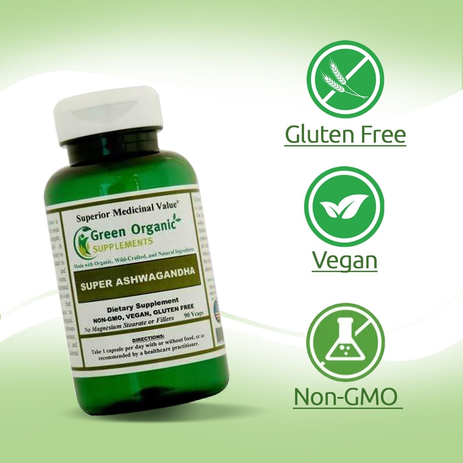 Green Organic Supplements' Ashwaganda