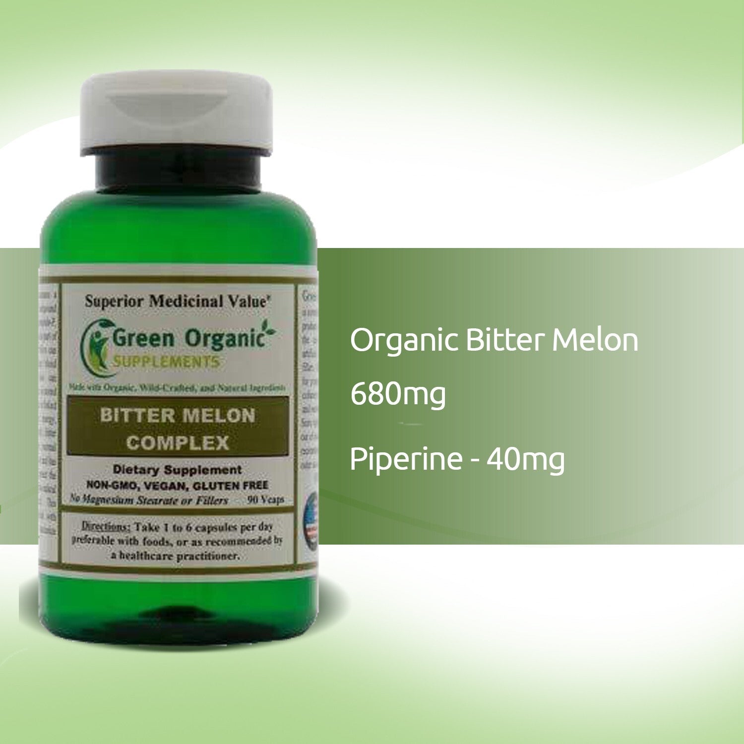 Green Organic Supplements' Bitter Melon